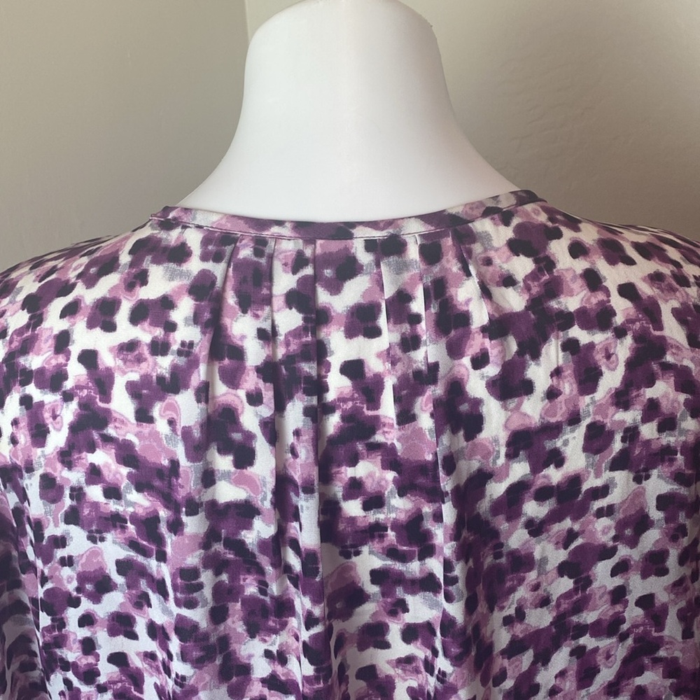 Purple Patterned Blouse - Picture 7 of 11